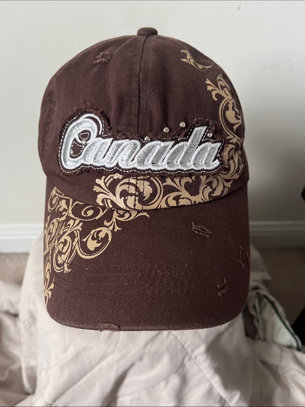 Vancouver Canada Embroidered Brown Baseball Cap